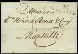 Let MONACO 2 MP 85/MENTON Et Id. à Sec Sur 2 LAC De 1805 Et 1806, TB - Postmarks