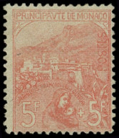 ** MONACO 33 : 5f. + 5f. Rose Sur Verdâtre, Regommé, Aspect TB - Unused Stamps