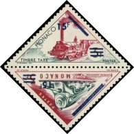 ** MONACO 455/56 : 15f. S. 3f. Surchargés En Paires Se Tenant, NON EMIS, TB - Unused Stamps