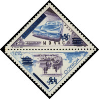 ** MONACO 461a/62a : 15f. S. 5f., DOUBLE Surcharge En Paire Se Tenant, TB - Unused Stamps