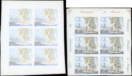 ** MONACO 2537 : Campagnes En Arctique, Un Feuillet De 6 NON DENTELE, Une Feuille De 6 Non Dentelée SANS Les Dessins NI  - Unused Stamps