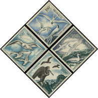 ** MONACO PA 55/58 : Oiseaux De Mer, Dentelés 11, TB - Airmail