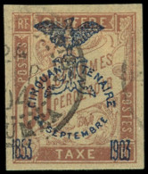 NOUVELLE CALEDONIE Taxe 13 : 60c. Brun Sur Chamois, Obl., TB - Timbres-taxe