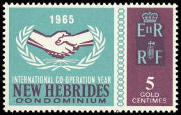 ** NOUVELLES HEBRIDES 225 : Année De La Coopération, Variété OONDOMINIUM, TB - Other & Unclassified