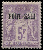 * PORT-SAID 18 : 5f. Violet, TB. Br - Autres & Non Classés