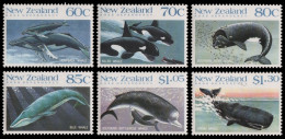 Neuseeland 1988 - Mi-Nr. 1056-1061 ** - MNH - Wale / Whales - Unused Stamps