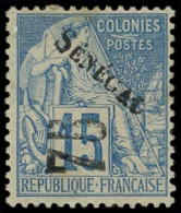 * SENEGAL 6 : 75 Sur 15c. Bleu, TB. J - Autres & Non Classés