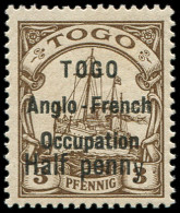 ** TOGO 31Aa : 1/2p. Sur 3pf. Brun, Petit Y, TB - Other & Unclassified