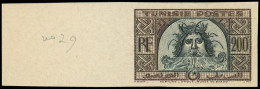 ** TUNISIE 319B : 200f., Neptune, NON EMIS, ESSAI NON DENTELE, TB - Other & Unclassified