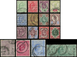 GRANDE BRETAGNE 106/21 : Edouard VII, La Série Obl., TB - Used Stamps
