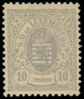 * LUXEMBOURG 42 : 10c. Gris-violet, TB. Br - 1859-1880 Coat Of Arms