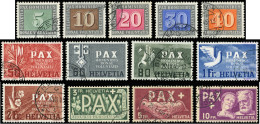 SUISSE 405/17 : Série Pax Obl., TB - Used Stamps