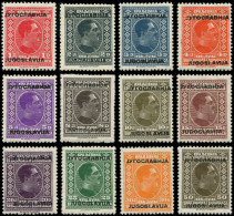 ** YOUGOSLAVIE 239/50 : Série Alexandre 1er Surchargée De 1933, TB - Unused Stamps
