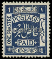 * PALESTINE 20A : 1pi. Bleu-violet, Surch. Argentée, TB - Palestina