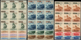 ** SOMALIE ITALIENNE 188/93 Et PA 1/6 : Expo D'Art Colonial 1934, En BLOCS De 9, TB - Somalie