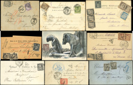 Let Lot De Documents Divers Avec Taxe Banderolle, 1884-1905, TB - Collezioni