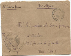 LETTRE FM AVION POSTE AUX ARMEES TOE + COMPAGNIE DE BOURBON DEESSE ASSISE - Guerre D'Indochine / Viêt-Nam