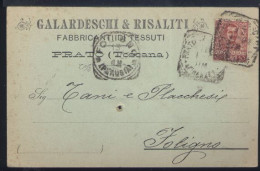 %270 PRATO  - COMMERCIALE GALARDESCHI & RISALITI FABBRICANTI DI TESSUTI  1902 - Prato