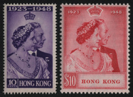 Hongkong 1948 - Mi-Nr. 171-172 ** - MNH - Bitte Lesen / Please Read - Neufs