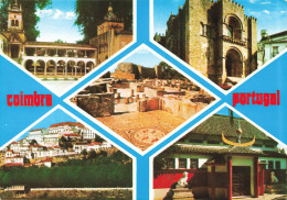 PORTUGAL - Coimbra - Multivues - Temple - Château - Motifs D'Interêts Touristiques - Carte Postale - Coimbra
