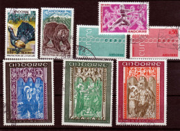 Andorre Française 1971 Année Complète Oblitérée Used Cote 24.4 - Volledige Jaargang