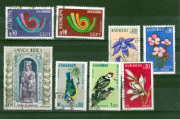 Andorre Française 1973 Années Complètes Oblitérée Used Cote 21 - Full Years