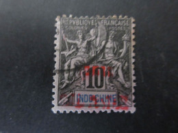 INDOCHINE COLIS POSTAUX  N°4a SURCHARGE CARMIN DEFECTUEUSE COTE 65 EUROS VOIR SCANS - Altri & Non Classificati