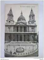 London St. Paul's Cathedral Used 1919  Valentine's Post Card - St. Paul's Cathedral
