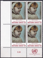 UNO GENF 1971 Mi-Nr. 21 Eckrand-Viererblock ** MNH - Neufs