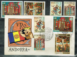 ANDORRE ANDORRA  FDC+TIMBRES 1975 LUXE - Cartas & Documentos