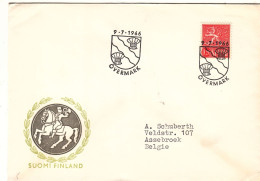 Finlande - Lettre De 1966 - Oblit Overmark - - Cartas & Documentos