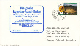 Greece Shipcover M/S Berlin Die Grosse Ägypten - Israel Reise Istanbul - Haifa - Port Said - Alexandria - Herakmlion - - Storia Postale