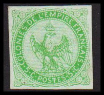 1859-1865. COLONIES DE L'EMPIRE FRANCAIS. 5 C POSTES. Eagle. Thin. No Gum.  - JF537313 - Sonstige & Ohne Zuordnung