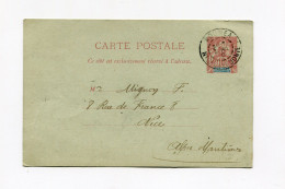 !!! NOUVELLE CALEDONIE, ENTIER POSTAL DE NOUMEA DE 1910 POUR NICE - Covers & Documents