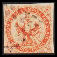 1859-1865. COLONIES DE L'EMPIRE FRANCAIS. 40 C POSTES. Eagle.  - JF537328 - Altri & Non Classificati