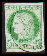 1872-1876. COLONIES FRANCAIS. 5 C POSTES. REPUB FRANC. Ceres.  - JF537332 - Altri & Non Classificati