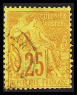 1881-1886. COLONIES FRANCAIS. 25 C COLONIES POSTES.  - JF537339 - Andere & Zonder Classificatie