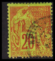 1881-1886. COLONIES FRANCAIS. 20 C COLONIES POSTES.  - JF537346 - Altri & Non Classificati