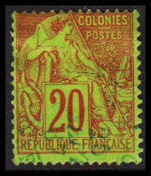 1881-1886. COLONIES FRANCAIS. 20 C COLONIES POSTES.  - JF537349 - Andere & Zonder Classificatie