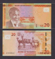 NAMIBIA - 2018 20 Dollars UNC - Namibie