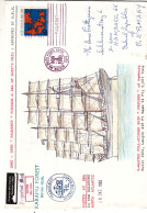 Berlin - Lettre De 1980 ° - GF - Oblit Paquebot - Boston MA South Postal - Avec Dessin Fait Main - - Cartas & Documentos