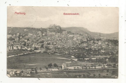 Cp, Allemagne, MARBURG A. L. Gesamtansicht, Voyagée 1908, 2 Scans, Belles Oblitérations - Marburg