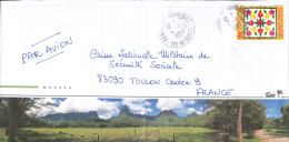 POLYNESIE SEUL SUR LETTRE POUR LA FRANCE 1986 - Briefe U. Dokumente