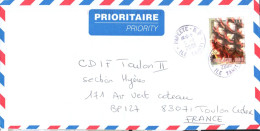 POLYNESIE SEUL SUR LETTRE POUR LA FRANCE 2006 - Briefe U. Dokumente