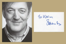 Stephen Fry - Acteur Britannique - Carte Dédicacée + Photo - 2004 - Actores Y Comediantes 