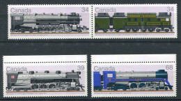 Canada ** N° 978 à 981 - Locomotives Canadiennes - Unused Stamps