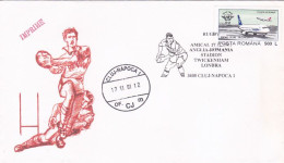 SPORTS, RUGBY, ENGLAND- ROMANIA FRIENDLY GAME, SPECIAL COVER, 2001, ROMANIA - Rugby