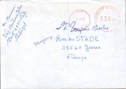 PORTUGAL EMA SUR LETTRE POUR LA FRANCE 1983 - Lettres & Documents