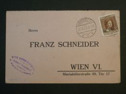 DF14  LUXEMBOURG  BELLE  CARTE 1921  MERSCH A WIEN AUTRICHE +AFF. INTERESSANT+++++ - Lettres & Documents