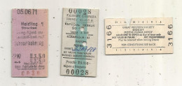 Ticket De Chemin De Fer, Didcot-Angleterre, Meidling-Autriche, Rosario-Espagne, LOT DE 3 TICKETS DE CHEMIN DE FER - Europa